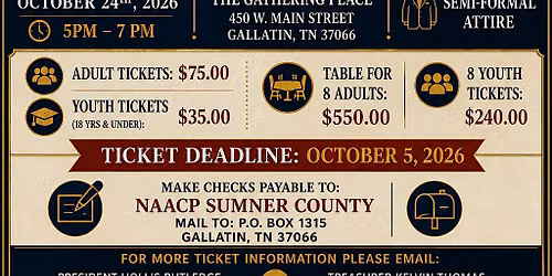 Sumner County NAACP Freedom Fund Banquet