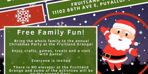 Free Family Christmas Party!