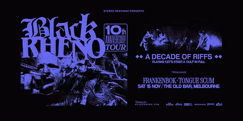 Black Rheno \/w Frankenbok & Tongue Scum at The Old Bar