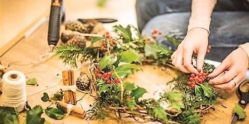 Holiday Wreath Making Workshop for Adults at Claireville