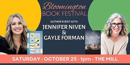 Author event with NYT bestselling authors Jennifer Niven and Gayle Forman
