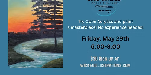 Sunset Stream Paint Party