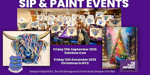 Sip and Paint Event - Newport Salop RUFC