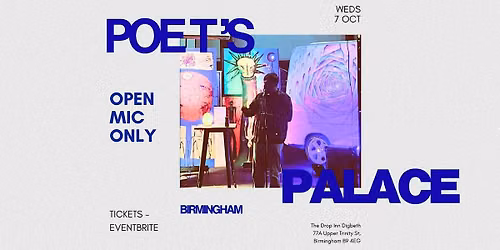 Poet's Palace Birmingham - Open Mic Only