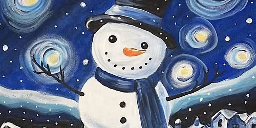 Paint with Ashley Blake \u201cTown Snowman\u201d Paint Night