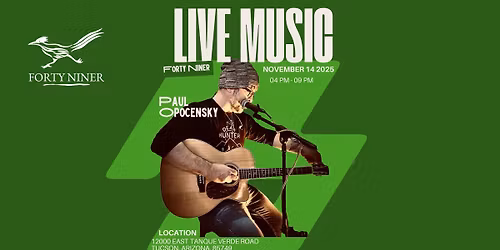 LIVE MUSIC - Paul Opocensky Project - The Bar @ Forty Niner