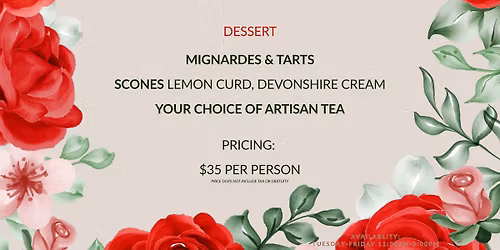 Afternoon Tea At Braddock's!