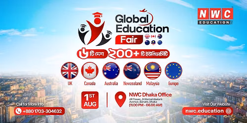 Global Education Fair 2026 - Dhaka | 6 Countries, 200+ Universities 