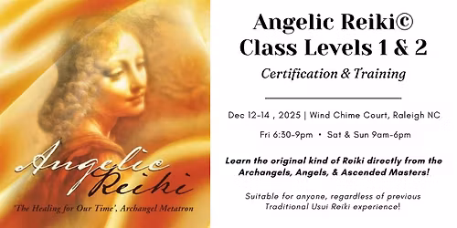 Angelic Reiki\u00a9 Healing Workshop: Levels 1 & 2