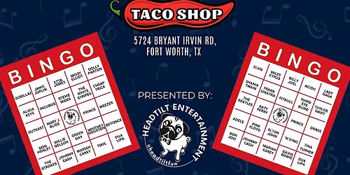 Music Bingo at Fuzzy\u2019s Taco Shop - Bryant Irvin