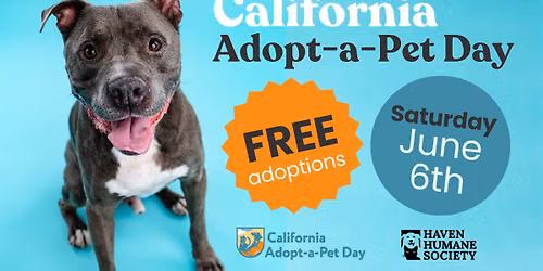 Free Adoptions: California Adopt-a-Pet Day