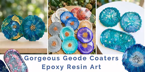 Epoxy Resin Art : Gorgeous Geode Coasters | Oceanside