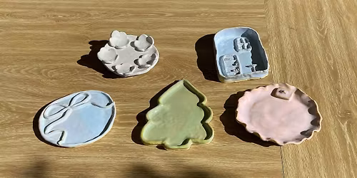 Holiday Inspired Catch-All Dish Pottery Class - Beginner Ceramics Workshop