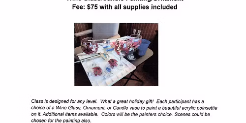 Wine Glass & Candle Painting Class