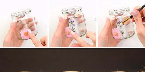 Pressed Flower Tea Lights 