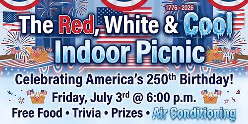 The Red, White & Cool Indoor Picnic