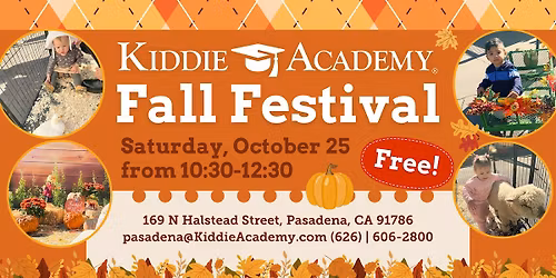 Kiddie Academy Fall Festival (Free Event for Families With Young Children)!