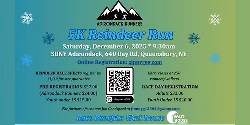\ud83c\udf84\ud83c\udfc3\u200d\u2642\ufe0f Reindeer Run 5K \u2013 Run for a Cause! \ud83c\udfc3\u200d\u2640\ufe0f\u2744\ufe0f