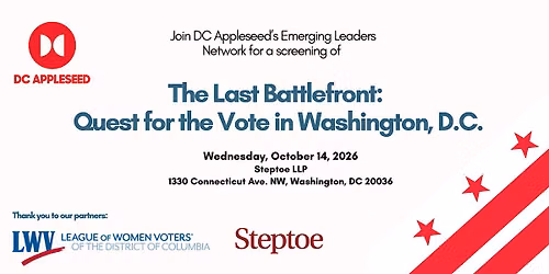 Screening of The Last Battlefront:  Quest for the Vote in Washington DC