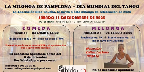LA MILONGA DE PAMPLONA -- DIA MUNDIAL DEL TANGO