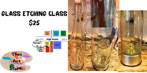 Glass Etching\/ Painting Class