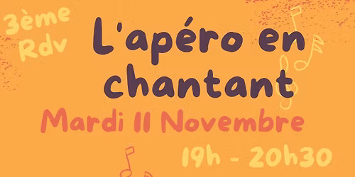 L\u2019ap\u00e9ro en chantant 