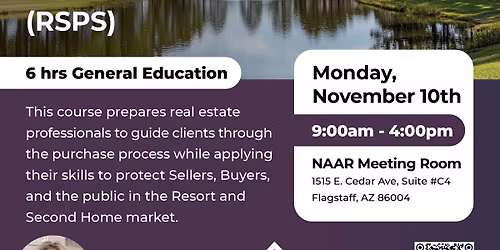 Resort and Second-Home Property Specialist (CE: 6 General)