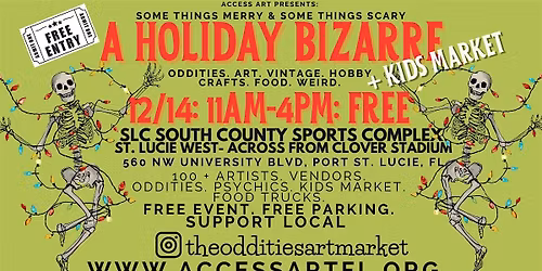 A Holiday Bizarre + Kids Market: Some Things Merry, Some Things Scary