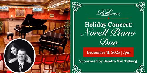 Holiday Concert: Norell Piano Duo