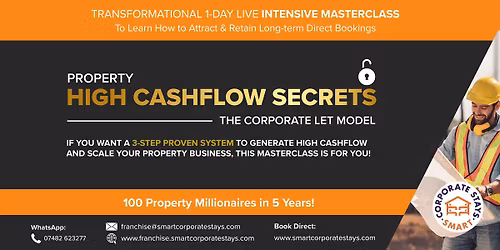 Serviced Accommodation Corporate let Cashflow - 1 Day Conference