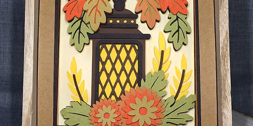 3d Fall Lantern mini shadow box workshop @ Smith-Gilbert Gardens