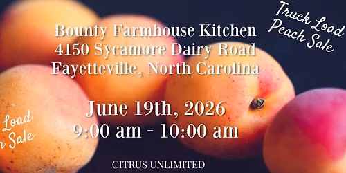 Citrus Sale - Fayetteville, NC from 9:00 am - 10:00 am at Bounty Farmhouse Kitchen