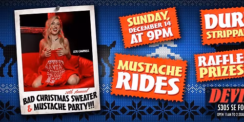 20th Annual Bad Christmas Sweater & Mustache Party