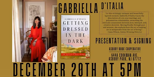 Presentation, Signing, & Community Art Project with Gabriella D'Italia
