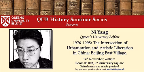 QUB History Seminar: Ni Yang
