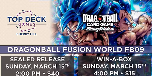  Dragon Ball Fusion World FB09 Sealed Release Event #1