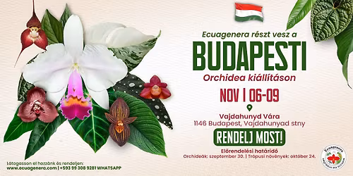 Ecuagenera r\u00e9szt vesz a Budapesti Orchidea ki\u00e1ll\u00edt\u00e1son
