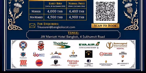  BANGKOK ST ANDREW'S SOCIETY Annual Charity Ball 2026