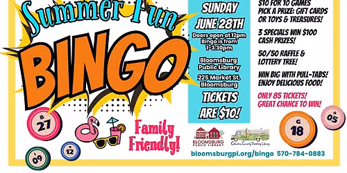 Summer Fun Bingo