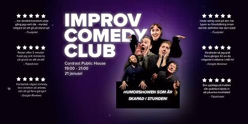 G\u00f6teborg Improv Comedy Club @ Contrast Public House 21.01.26