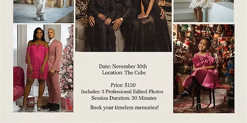 The CubeCowork and TOMTU Media: Capture The Magic Holiday Photo Day