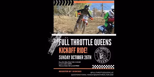 Kick-Off Ride  \u2013 Dirt & Dine