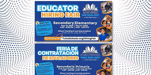 Tulsa Public Schools Educator Hiring Fair 
