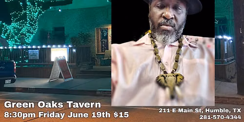 GOLDIE PIPES & THE BAYOU WATER BLUES BAND for Juneteenth at Green Oaks Tavern