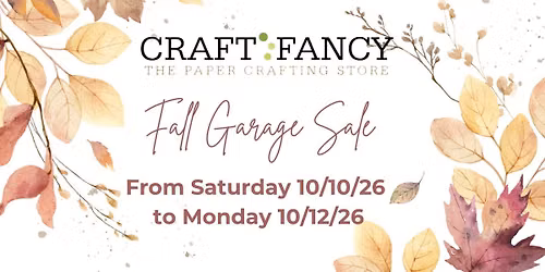 CraftFancy Fall Garage Sale