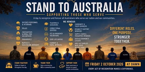 Stand To Australia- a proposed national day of service recognition