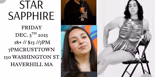 COMEDIAN STAR SAPPHIRE LIVE AT CRUSTTOWN