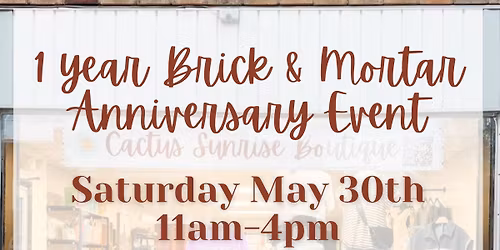 1 year B&M Anniversary Event