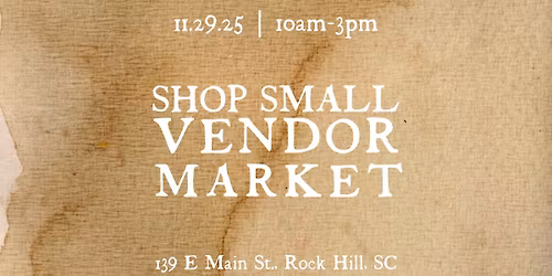 Shop Small Vendor Market