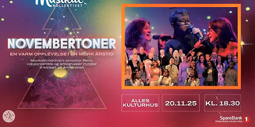 NOVEMBERTONER med MK's seniorkor Retro, Vokalensemble og artistgrupper.